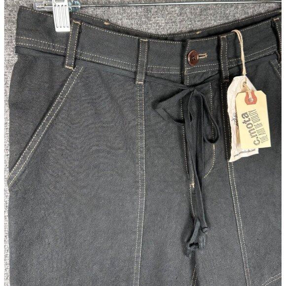 NWT Womens Handmade Hemp Organic Cotton Utility Pants Size 2 Artisan Wide Leg - Picture 6 of 11
